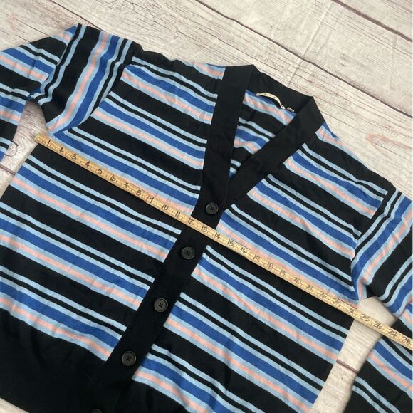 MARNI x UNIQLO Collaboration Striped Oversized Cardigan Blue Women Size Large - Picture 4 of 8